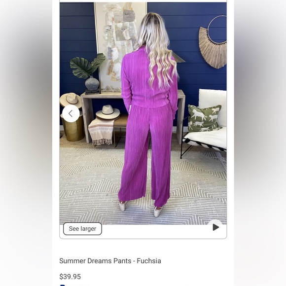 Fuchsia set NWT - Picture 2 of 6